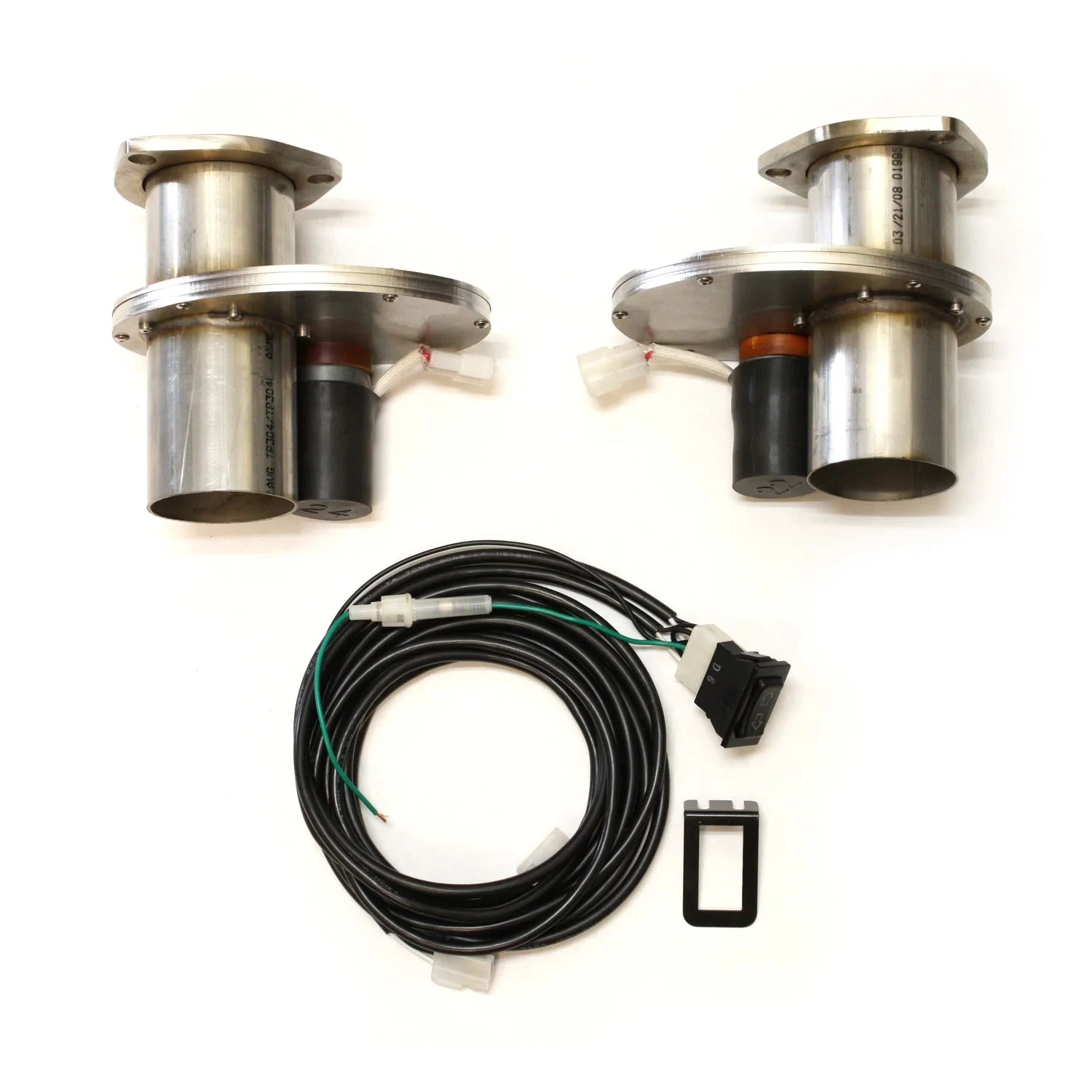 Tri-Y Headers for Electric Cut-Out 2 1_2_ Pair Stainless Steel DEC250A